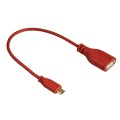 Cabl. OTG USB A H-MicroUSB Slim 0,15m Rd Hama