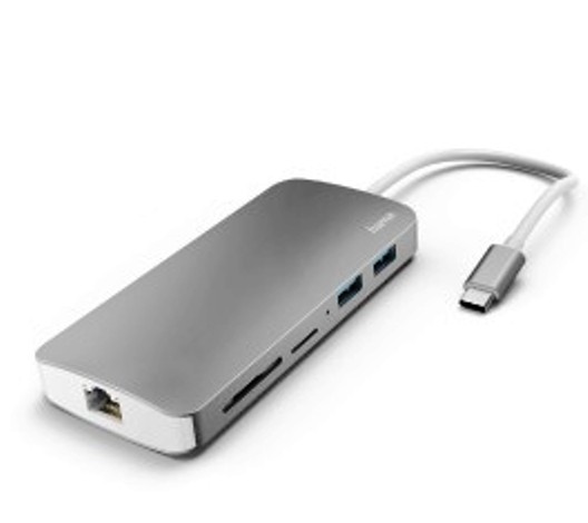 Docking Station / Hub USB3.1 Tipo-C 7en1: 3xUSB+HDMI+Modem Hama