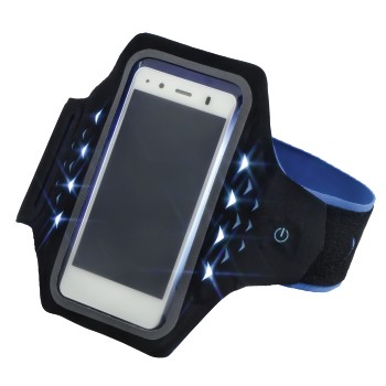 Running Brazalete XL C/LED Blue Hama