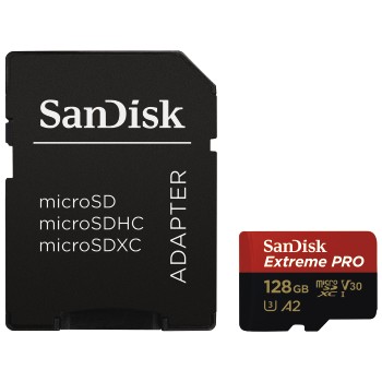MicroSDXC Extreme Pro 128GB C10 A2 170MB/s+Sandisk