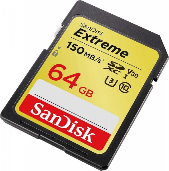 SDXC Extreme 64GB SD 150MB/s V30 UHS-1 U3 Sandisk