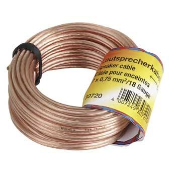 Cable Audio OFC 2x 0.75mm 10m Hama