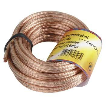 Cable Audio OFC 2x2,5 mm 10m Transparente Hama