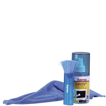 Kit Limpieza para TV Spary+Gamuza+Plumero Hama