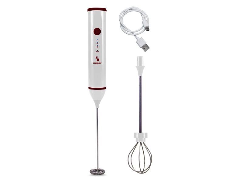 Espumador/Batidor Leche Recargable Beper