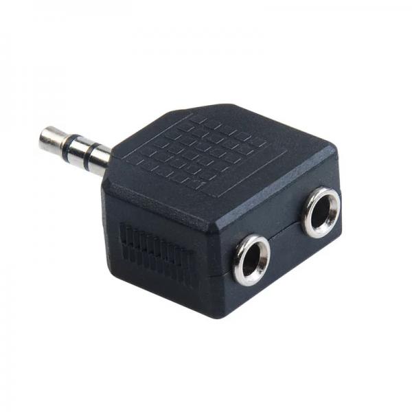 Packx10 Adap. Jack 3.5ST H x2@Jack 3.5ST M Hamann