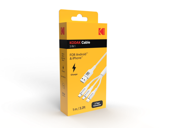 Cable USB A @ 3en1 1m 30425835 Kodak