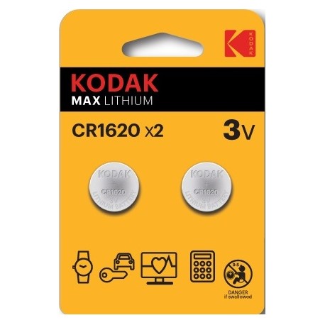 Pila Boton B(2) Ultra CR1616 3V Kodak