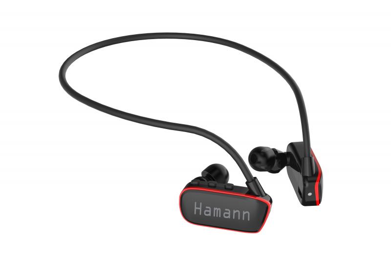 Auricular MP3 Sport/Acuatico 4Gb Rojo Hamann