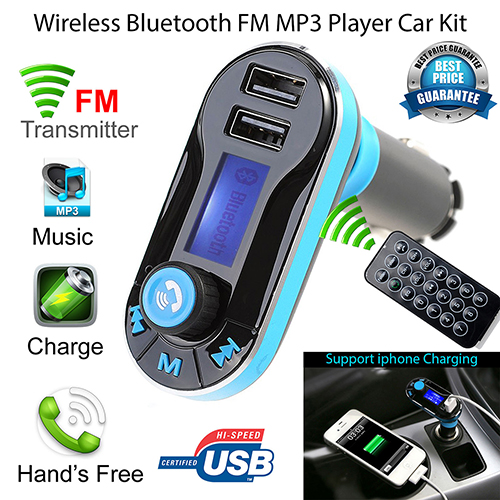 Transmisor FM de Audio USB / Auxiliar / Bluetooth / Carga 2.1Amp Hamann