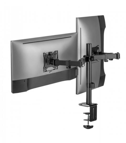 Soporte Monitor x2+360º 17-32