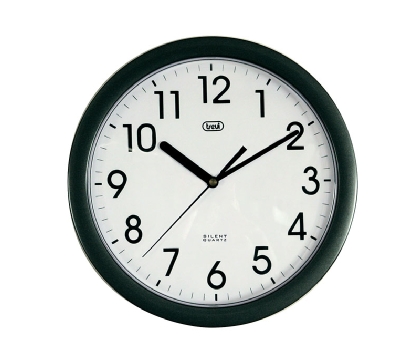 Reloj de pared 25cm Negro Trevi