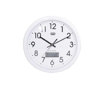 Reloj de pared Calendario Digital 30cm White Trevi