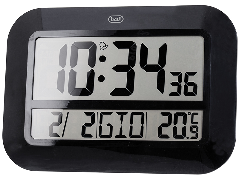 Reloj Pared Cal/Meteo Digi XXL OM 3540 D Bk Trevi
